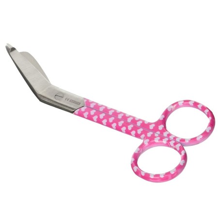 Verbandschaar - hartvormig patroon - 14 cm