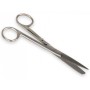 Straight scissors with alternate tips and clip - 14 cm