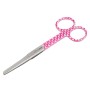 Straight scissors - hearts pattern - 14 cm