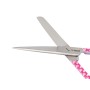 Straight scissors with alternate tips - heart pattern - 14 cm