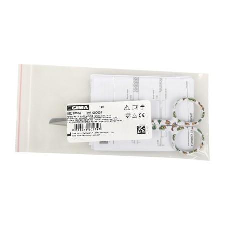Foarfece din oțel inoxidabil cu vârfuri drepte, alternate - model omidă - 14 cm