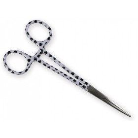 Straight hemostatic forceps - footprints pattern - 16 cm