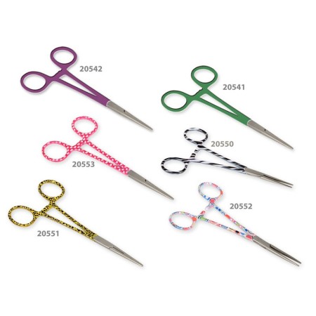 Pince hémostatique droite - motif cœur - 16 cm