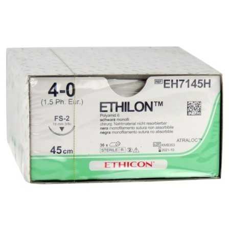 Ethicon Ethilon monofil varróanyag - 4/0 tű 19 mm - csomag 36 darab