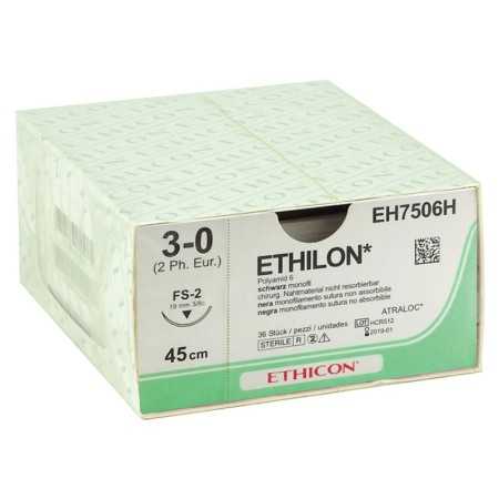 Ethicon Ethilon Monofilament Suture - 3/0 Needle 19 mm - Pack 36 pcs.