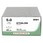 Sutura monofilament Ethilon Ethilon - agulha 5/0 13 mm - Pacote 36 unidades.