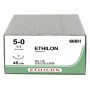 Ethicon Ethilon Monofilament Hechtdraad - 5/0 naald 13 mm - pak 36 stuks.