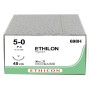 Ethicon Ethilon Monofilament Hechtdraad - 5/0 naald 13 mm - pak 36 stuks.