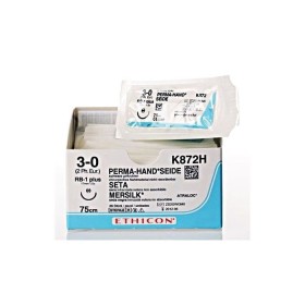 ethicon perma-hand silk suture - 3/0 needle 17 mm - pack. 36 pcs.