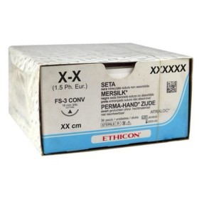 ethicon perma-hand silk suture - 3/0 needle 24 mm - pack. 36 pcs.