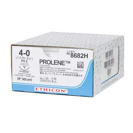 Ethicon prolene modrý monofilní šicí materiál - 4/0 jehla 19 mm ps-2 - balení 36 ks