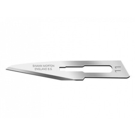Lame de bisturiu swann-morton nr. 11 - sterile - pachet 100 buc.