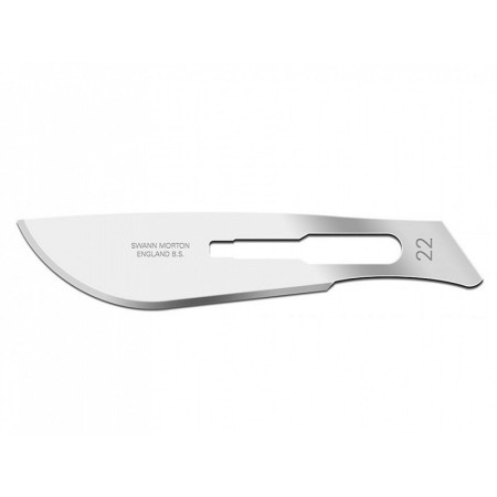 Swann-morton skalpelblade c/s n. 22 - steril - pakke. 100 stk.