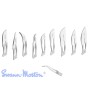 Blades for removing swann-morton points c/s - sterile - pack 100 pcs.