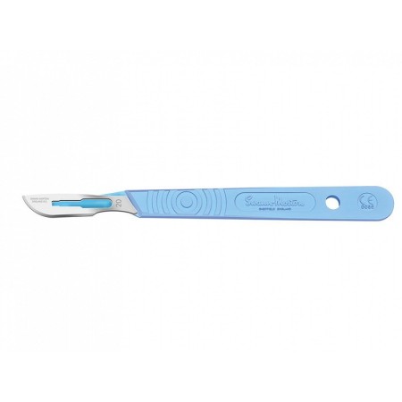Lame de scalpel swann-morton en acier inoxydable n.20 - stérile - pack 10 pièces.