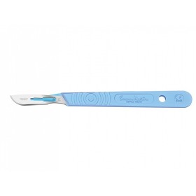 Scalpel Swann-Morton avec lame en acier inoxydable n.21 - stérile - pack. 10 pièces.