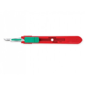 Scalpel de sécurité Swann-Morton avec lame en acier inoxydable n.15 - stérile - pack. 25 pièces.