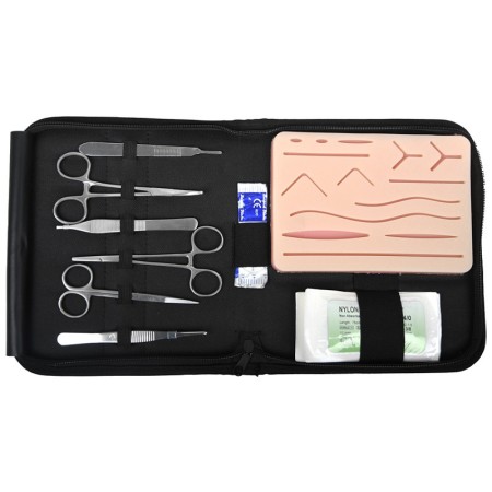 Suture practice kit (pad + instruments + sutures)