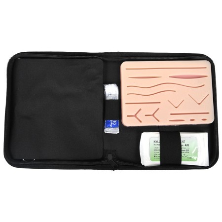 Suture practice kit (pad + instruments + sutures)