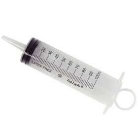 Injekční stříkačka 3 kusy bez jehly - 100 ml kužel katétru - balení 25 ks