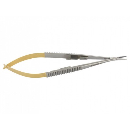 Suporte para agulha de reto do C.T. Castroviejo - 14 cm - pontas lisas