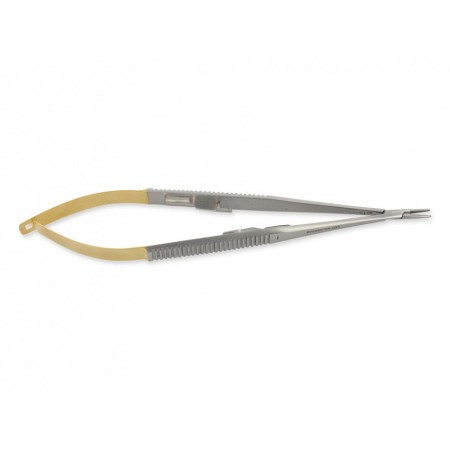 Porte-aiguilles Castroviejo droit avec carbure de tungstène - 18 cm