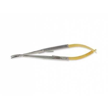 Castroviejo c.t. Curved Needle Holder - 14 cm - Smooth Tips