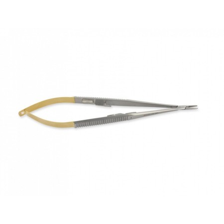 Suport pentru ac Castroviejo c.t. rectus - 14 cm - vârfuri strițate