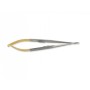 Castroviejo needle holder c.t. rectum - 14 cm - knurled tips