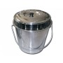 Cestino acciaio inox con coperchio - 15 litri