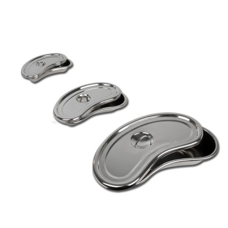 Roestvrijstalen nierbak met deksel - 200x95x35 mm