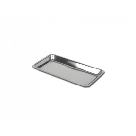 Vassoio dentale acciaio inox 208x19x15 mm