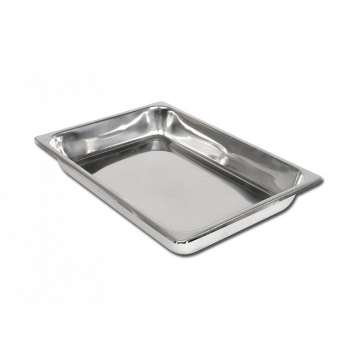Tablett aus Edelstahl 355x254x50 mm