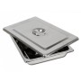 Plateau inox+couvercle 355x254x50 mm