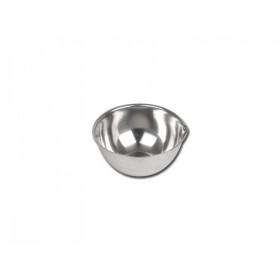 Stainless steel capsule diameter 128 mm - with spout