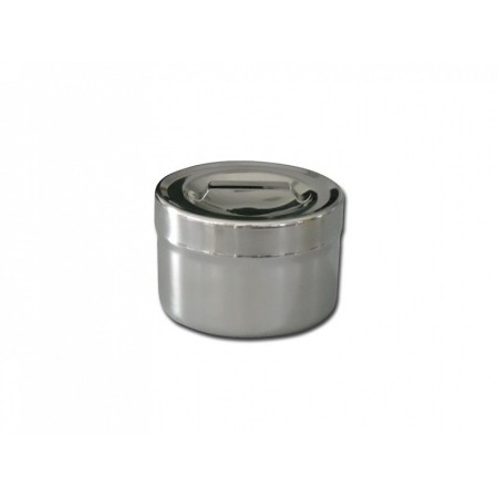 Rozsdamentes acél pamuttartó átmérője: 106x66mm - 0,5 liter
