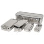 Scatola inox 25x12,5x4,6cm - con manici