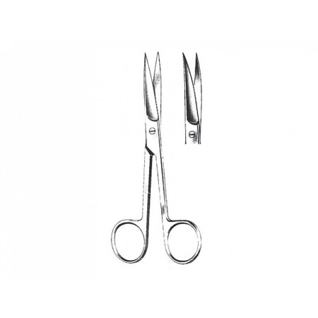 Saks med buede, spidse blade - 14,5 cm