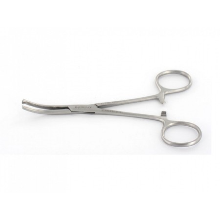 Clește kocher - curbat - 16 cm