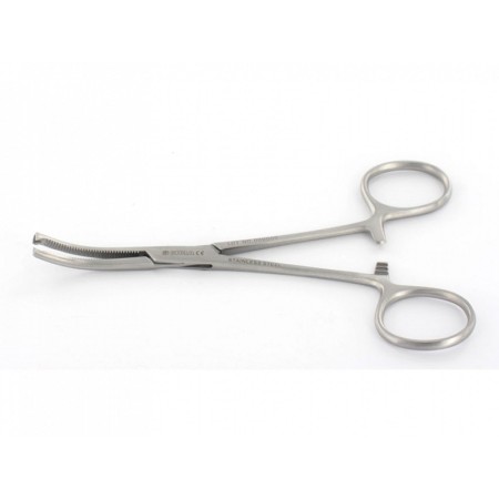 Kocher-tång - böjd - 18 cm