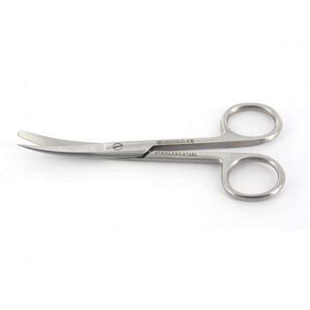 Tesoura curva - pontas alternadas - 18 cm