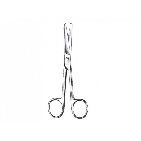 Tesoura reta - pontas rombas - 11,5 cm
