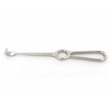 Retractor Volkman con chaflanes de 3 dientes - 22 cm