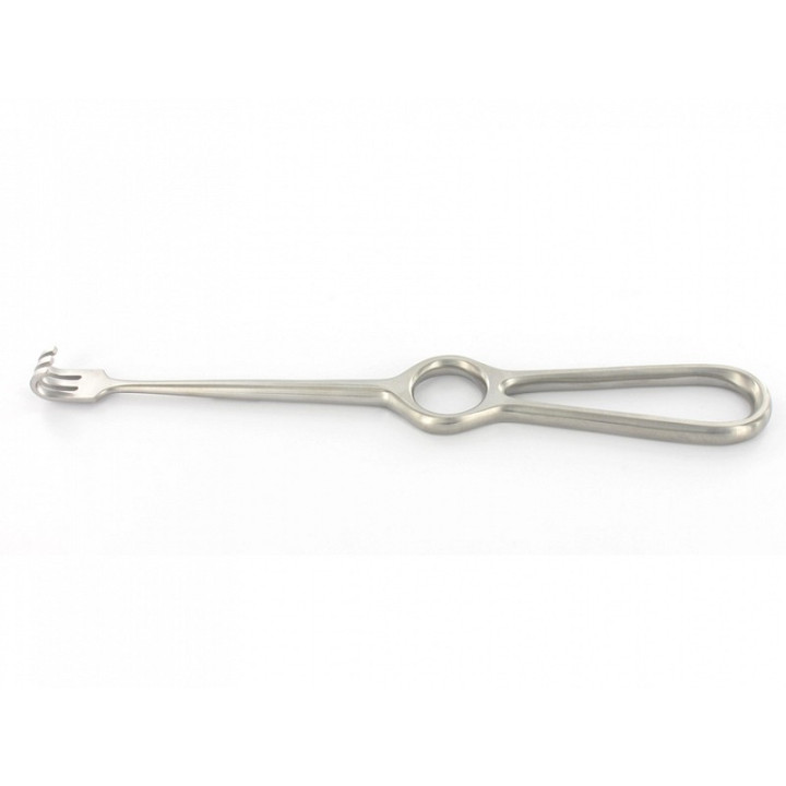 Volkmann-Wundhaken 3 stumpfe Zinken – 22 cm
