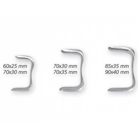 Sims retractor set - set of 3 pcs.