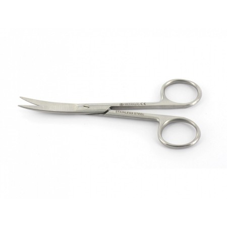 Zahnuté nůžky - ostré hroty - 11,5 cm
