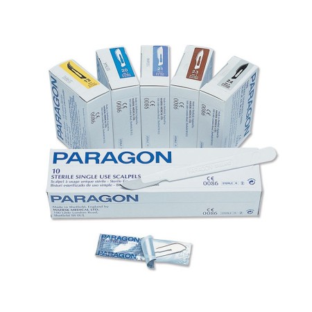 Paragon-skalpell nr 12 – sterila engångsartiklar – förpackning med 10 st.