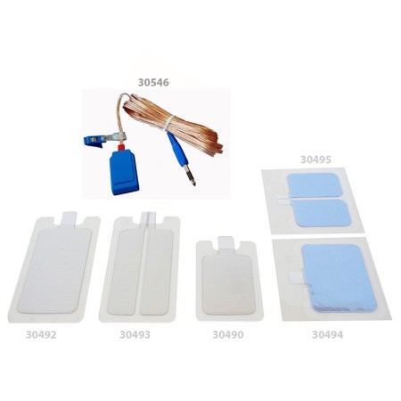Plattkabel (30490-30495) - 6,3 mm kontakt med distans - 5 m