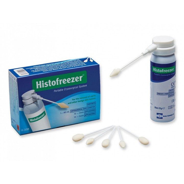 Histofreezer Mix Mini bombola da 80 ml e 16 applicatori da 5 mm e 16 da 2 mm