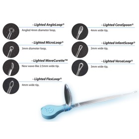 Illuminated ear curette assortment - pack 50 pcs.